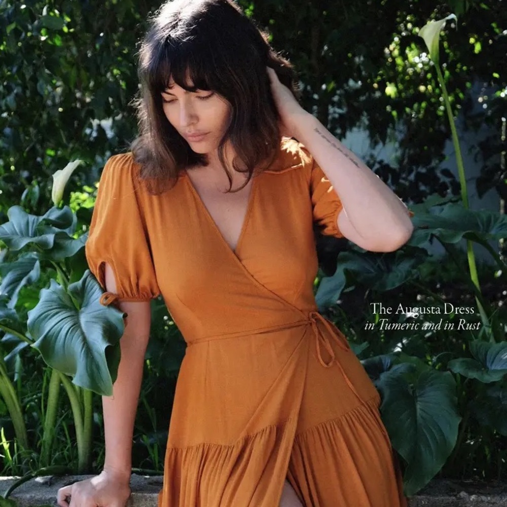 Christy Dawn Augusta Dress in Rust